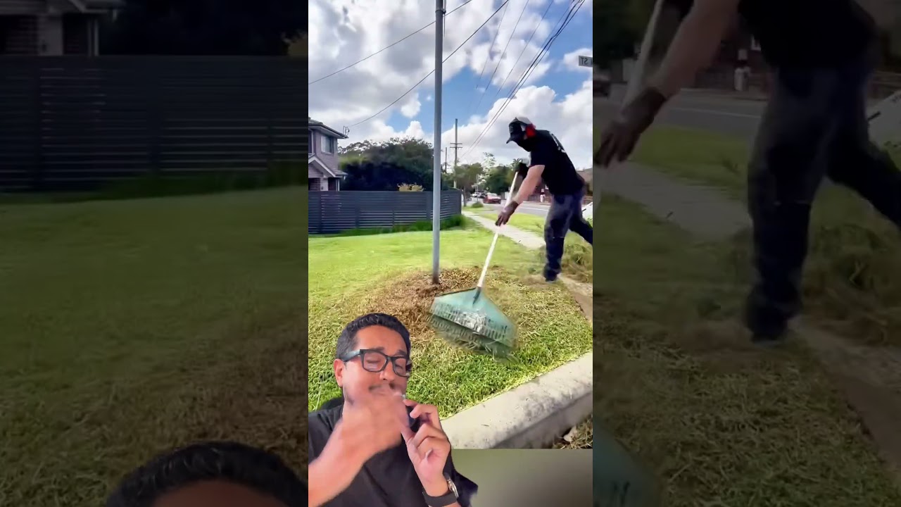 Este cara capina lotes de graça