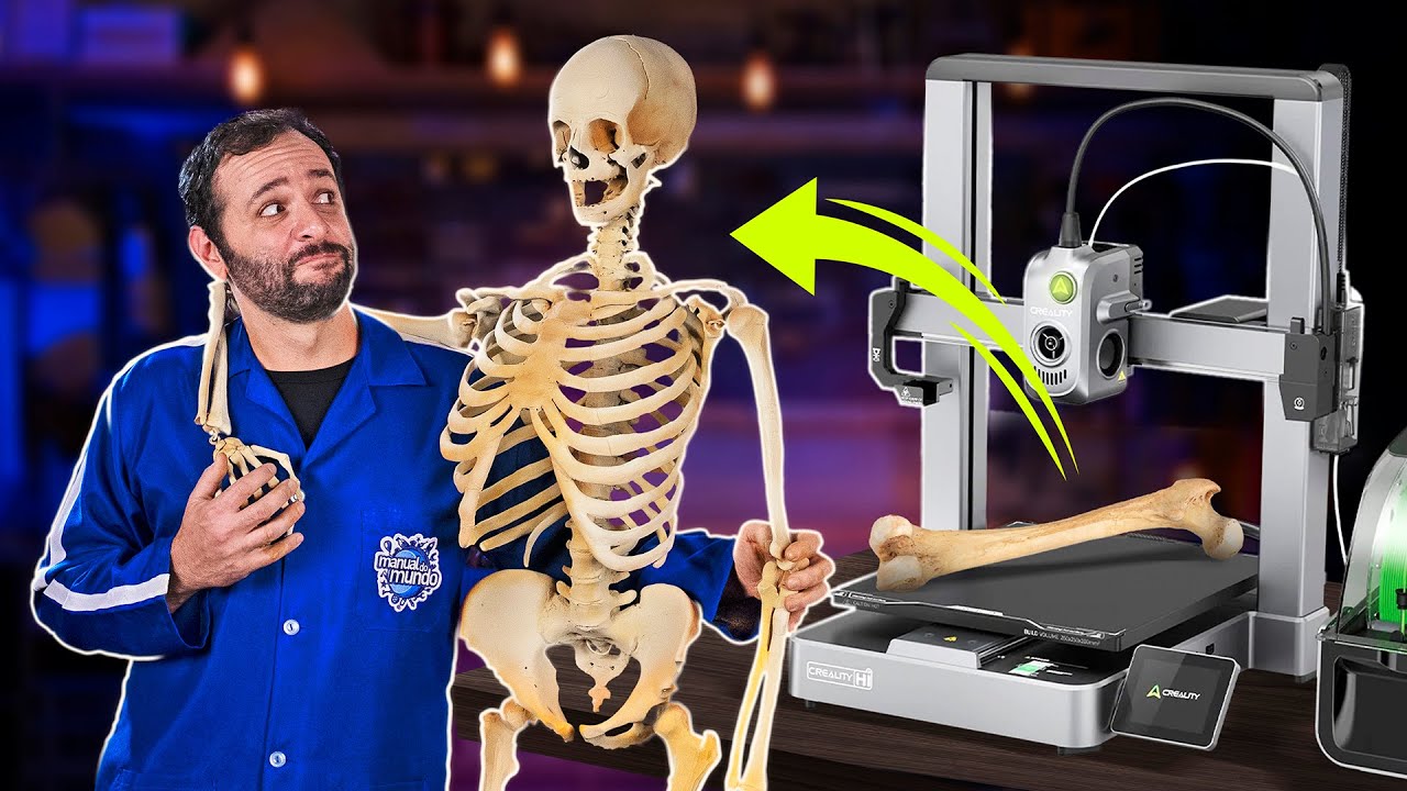 IMPRIMIMOS um ESQUELETO HUMANO em 3D!