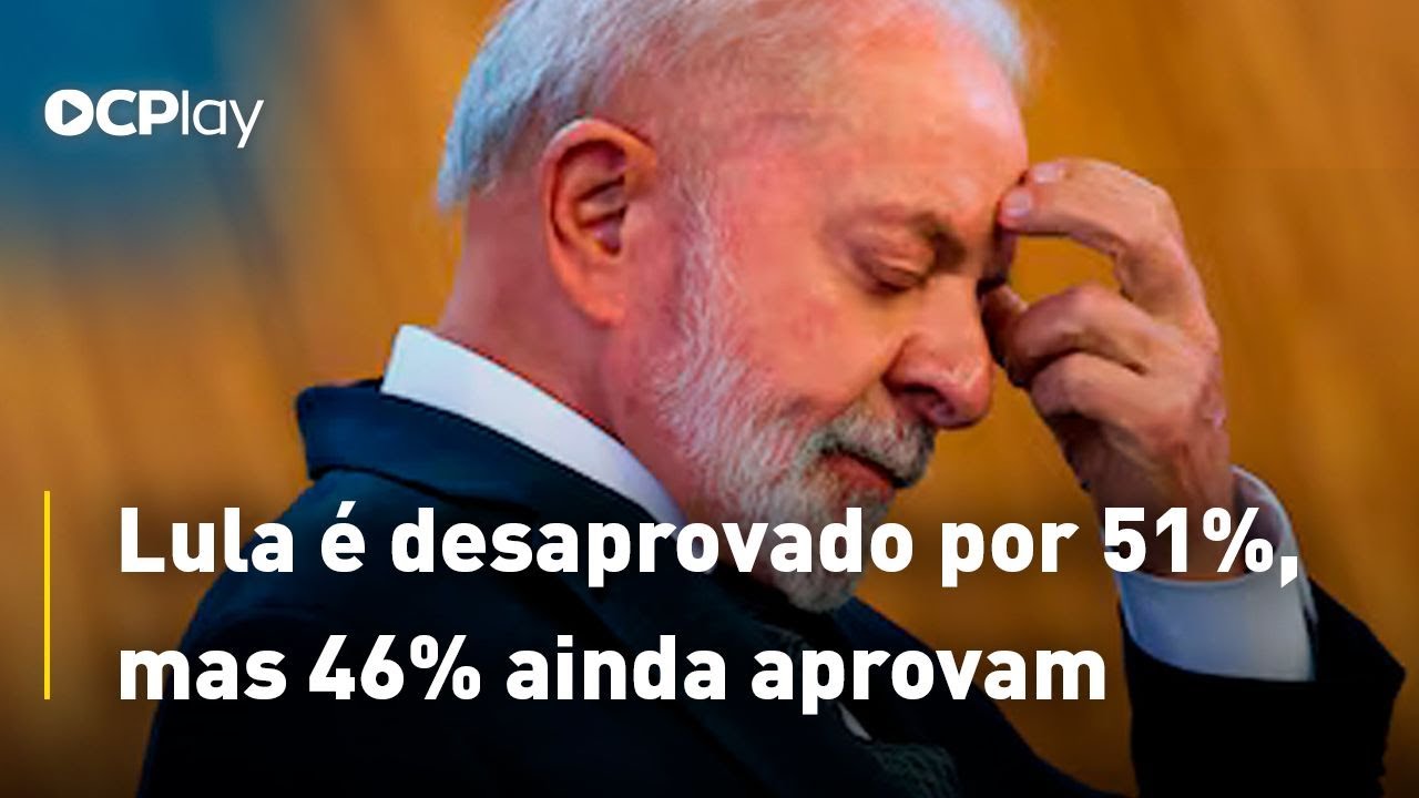 Lula é desaprovado por 51%, mas 46% ainda aprovam