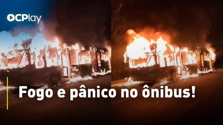 Ônibus lotado é incendiado durante protesto em SP!