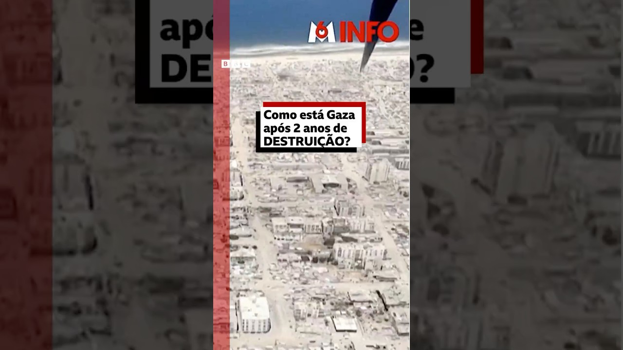 Imagens aéreas mostram destruição em Gaza após 2 anos de conflito entre Israel e Hamas
