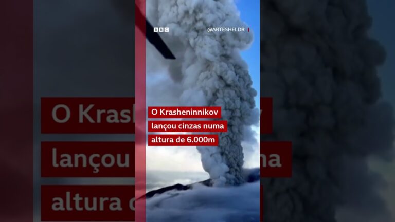 Esse vulcão na Rússia entrou em erupção depois de 5 séculos 🌋🇷🇺