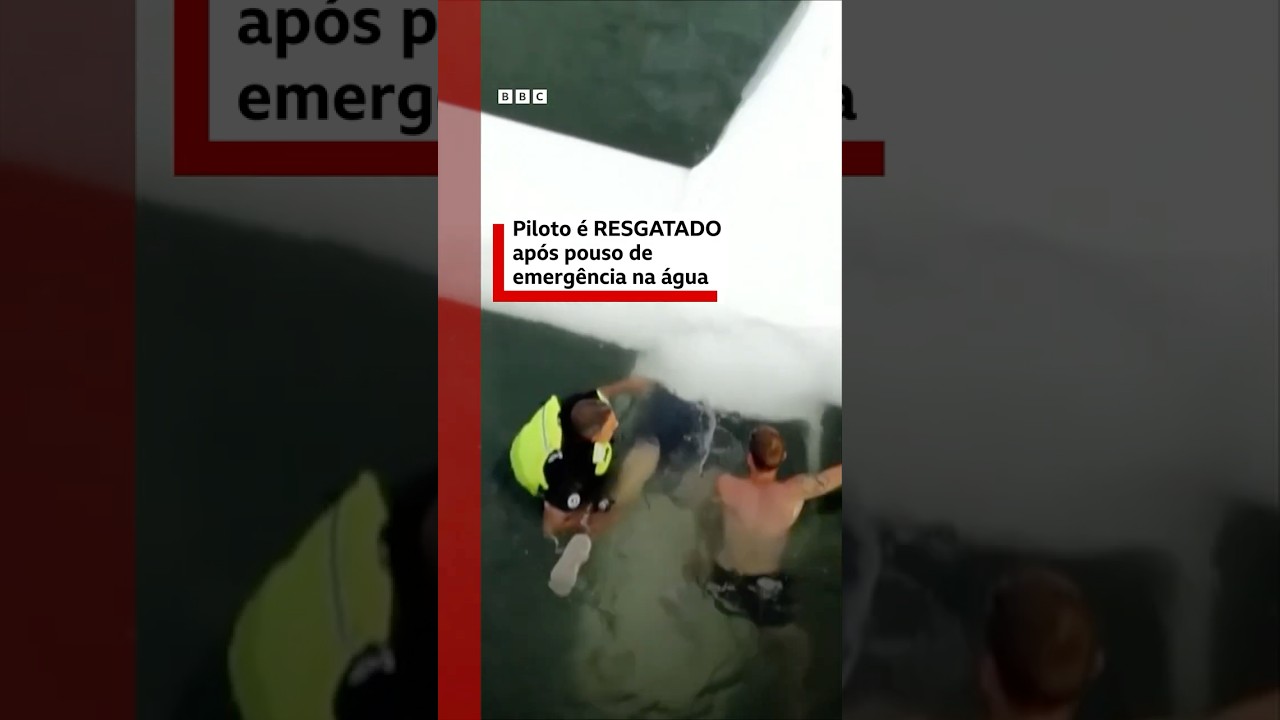 Piloto é RESGATADO após pouso de emergência na água