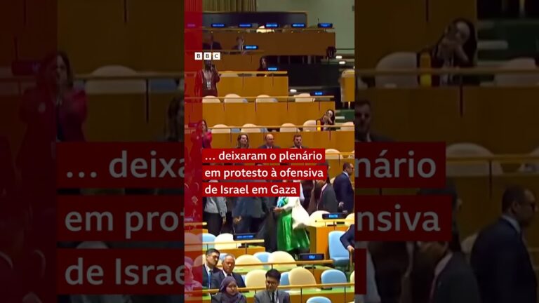 🇮🇱📣 Dezenas abandonam salão antes de discurso de Netanyahu na ONU