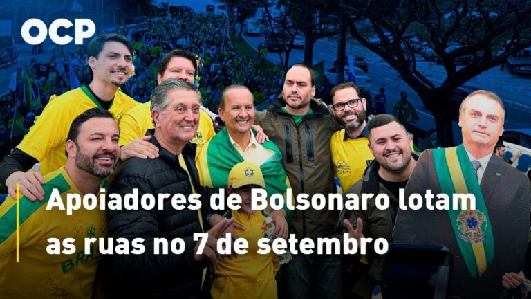 Apoiadores de Bolsonaro lotam as ruas no 7 de setembro