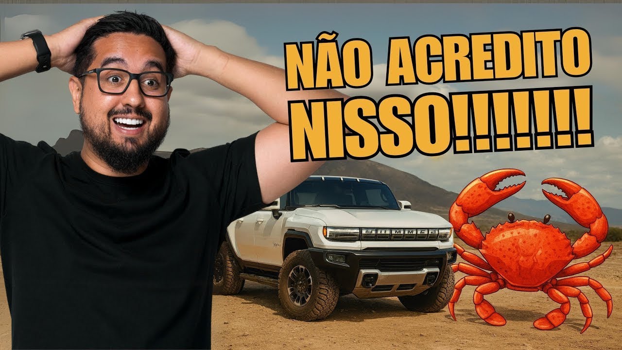 CARRO CARANGUEJO HUMMER EV É O CARRO MAIS INSANO QUE JÁ VI