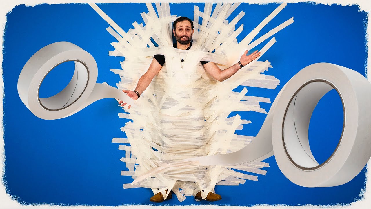 FITA CREPE prende uma PESSOA na PAREDE?