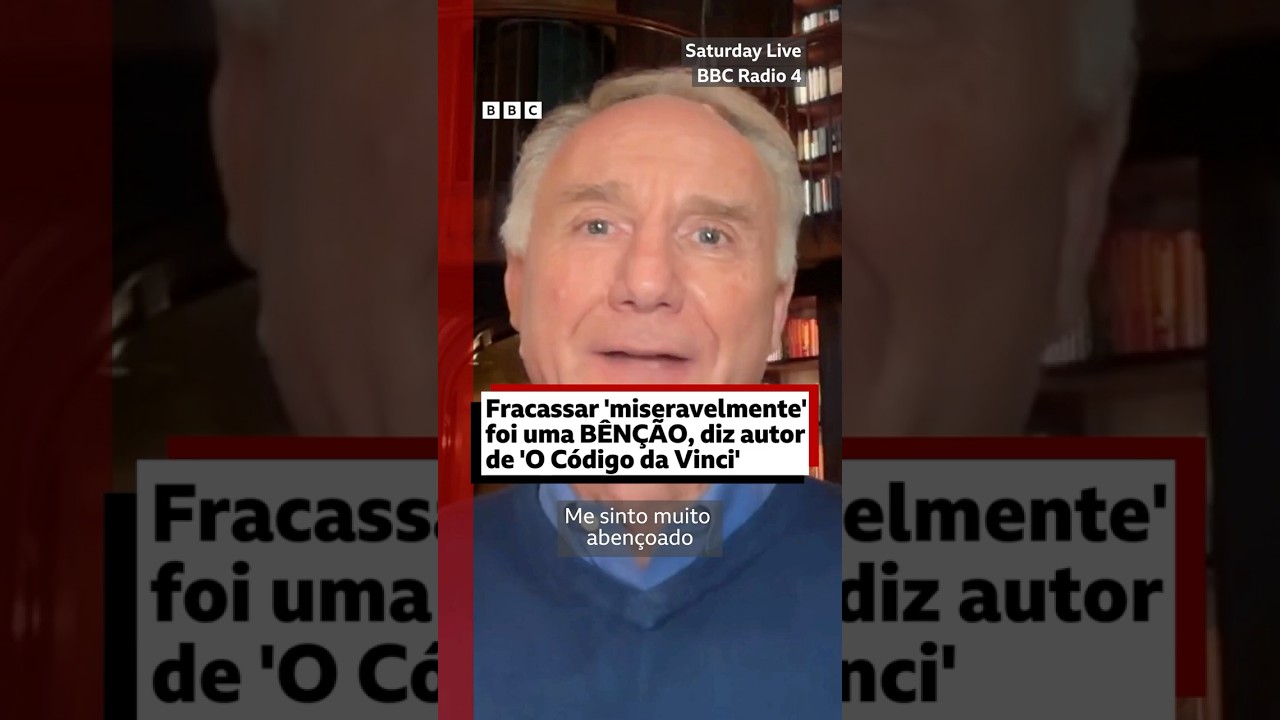 Fracassar 'miseravelmente' foi uma bênção, diz autor de 'O Código Da Vinci'