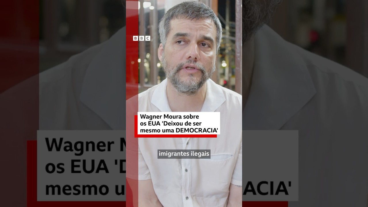 Wagner Moura: 'Estados Unidos são um país que deixou de ser uma democracia'