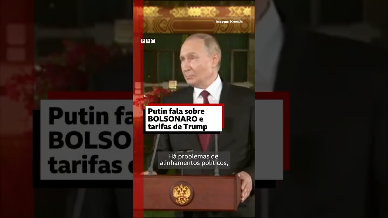 O que diz Putin sobre tarifas de Trump ao Brasil e ligação com julgamento de Bolsonaro 🇷🇺🇧🇷