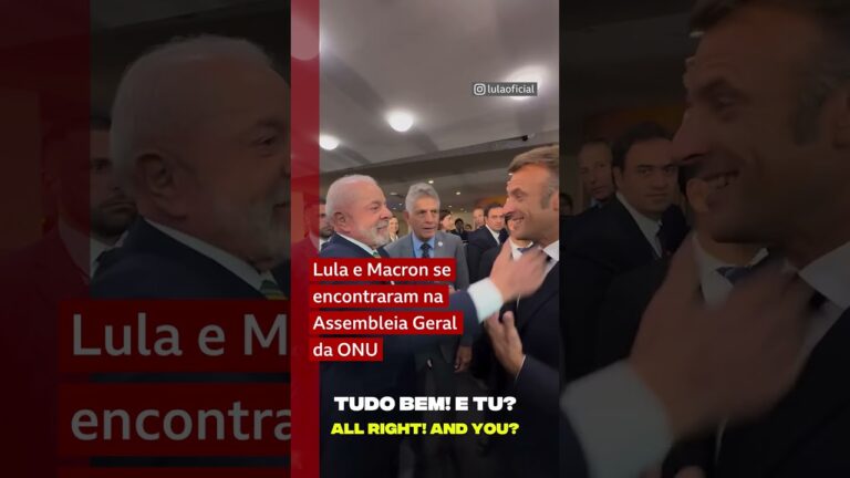 Macron para Lula: 'Você é um lutador"