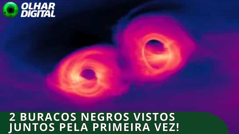 2 buracos negros juntos em imagem imagem histórica