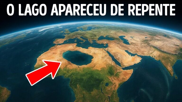 Um lago de 60 pés de profundidade se formou misteriosamente no meio de um deserto