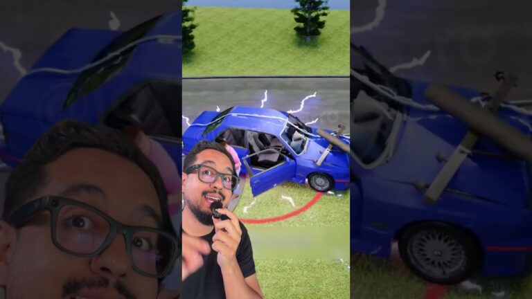 Como escapar de um carro após ter batido em um poste