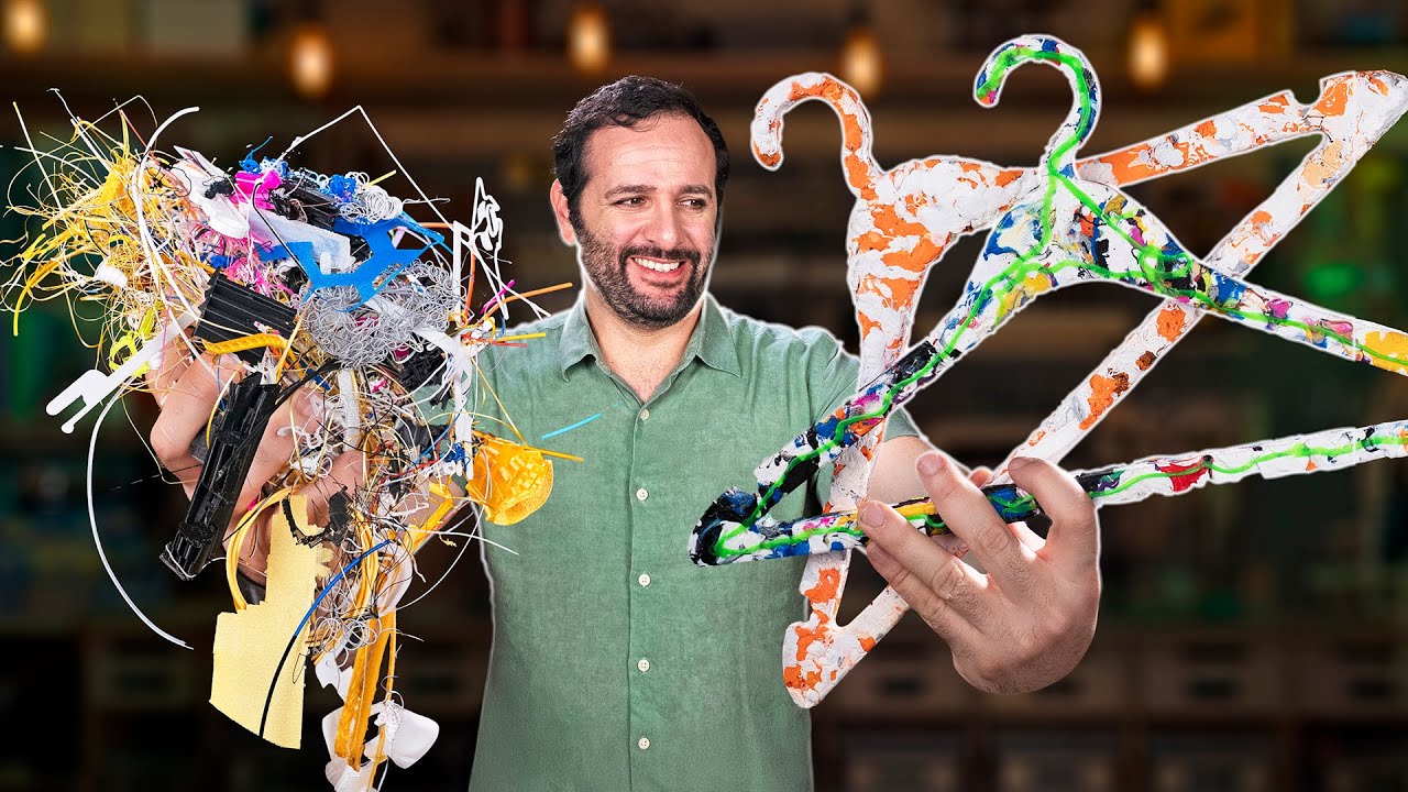 Como RECICLAR PLÁSTICO de impressão 3D! #ManualMaker