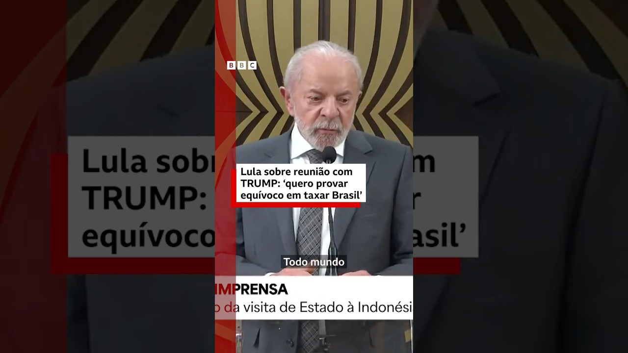 Lula sobre reunião com Trump: 'quero provar equívoco em taxar Brasil'
