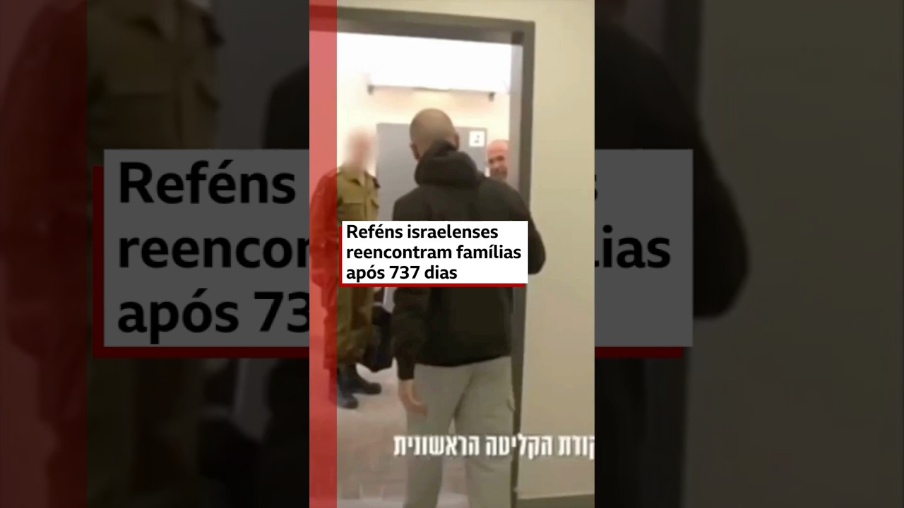 🇮🇱 O momento do reencontro de reféns israelenses libertados com suas famílias