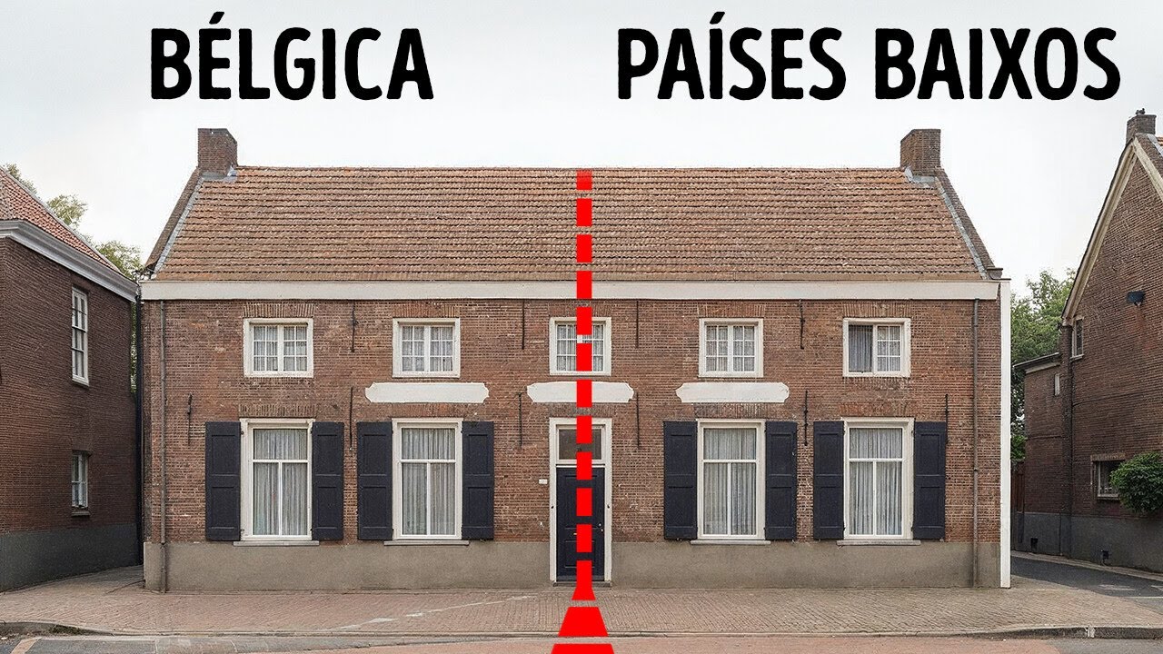 O que acontece quando sua casa é dividida entre a Bélgica e a Holanda