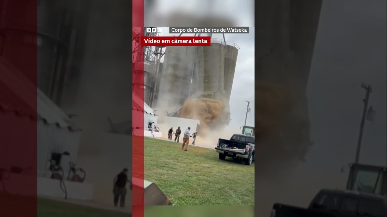 Pessoas fogem enquanto torre colapsa nos EUA