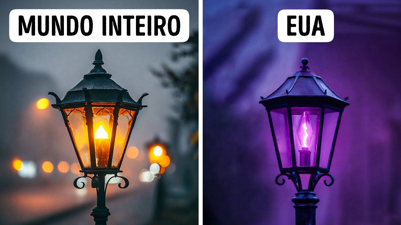 Por que as Luzes das Ruas nos EUA Ficaram Roxas