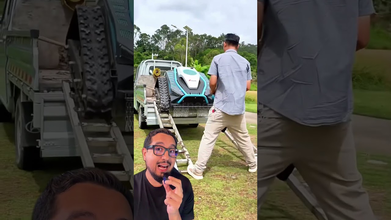 Robo para capinar lote é irado