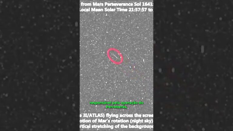 Visitante interestelar é fotografado por rover da NASA sobrevoando Marte