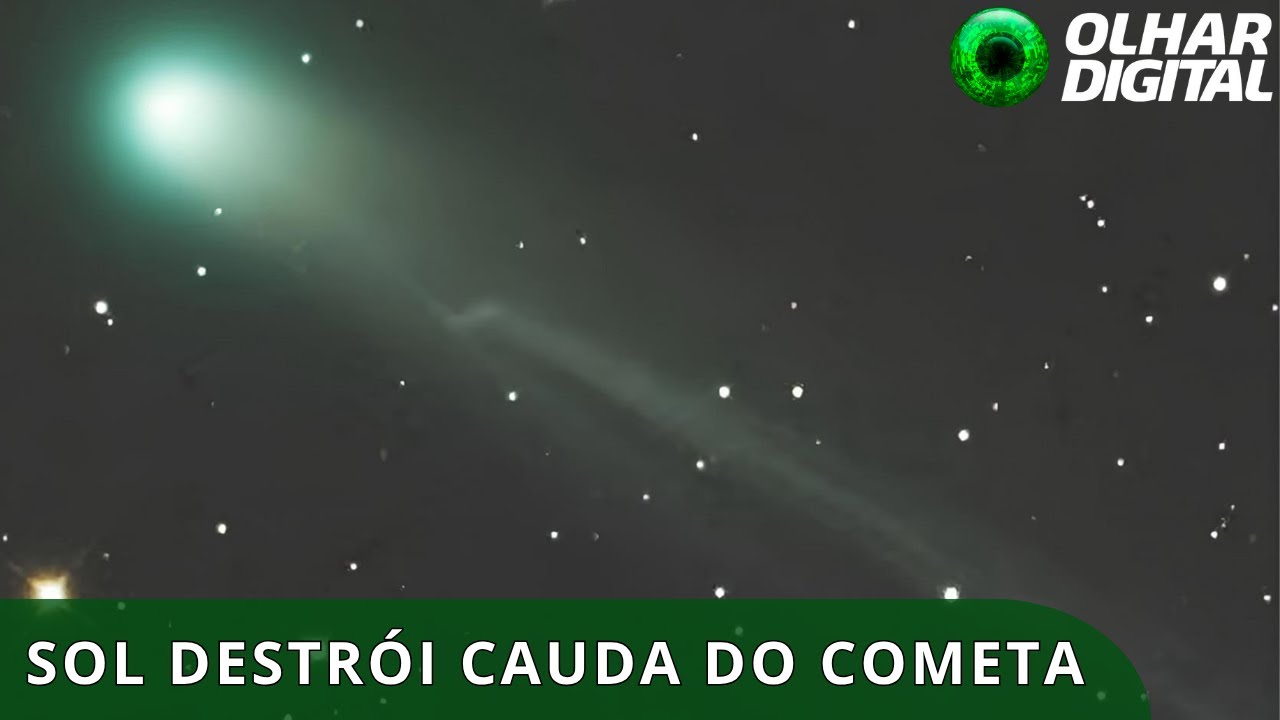 Sol destrói cauda do cometa