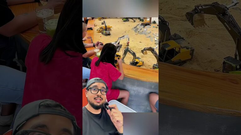 Uma cafeteria de carrinhos de controle remoto