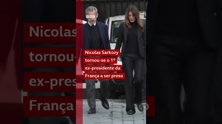 Veja ex-presidente francês Sarkozy ser levado à prisão