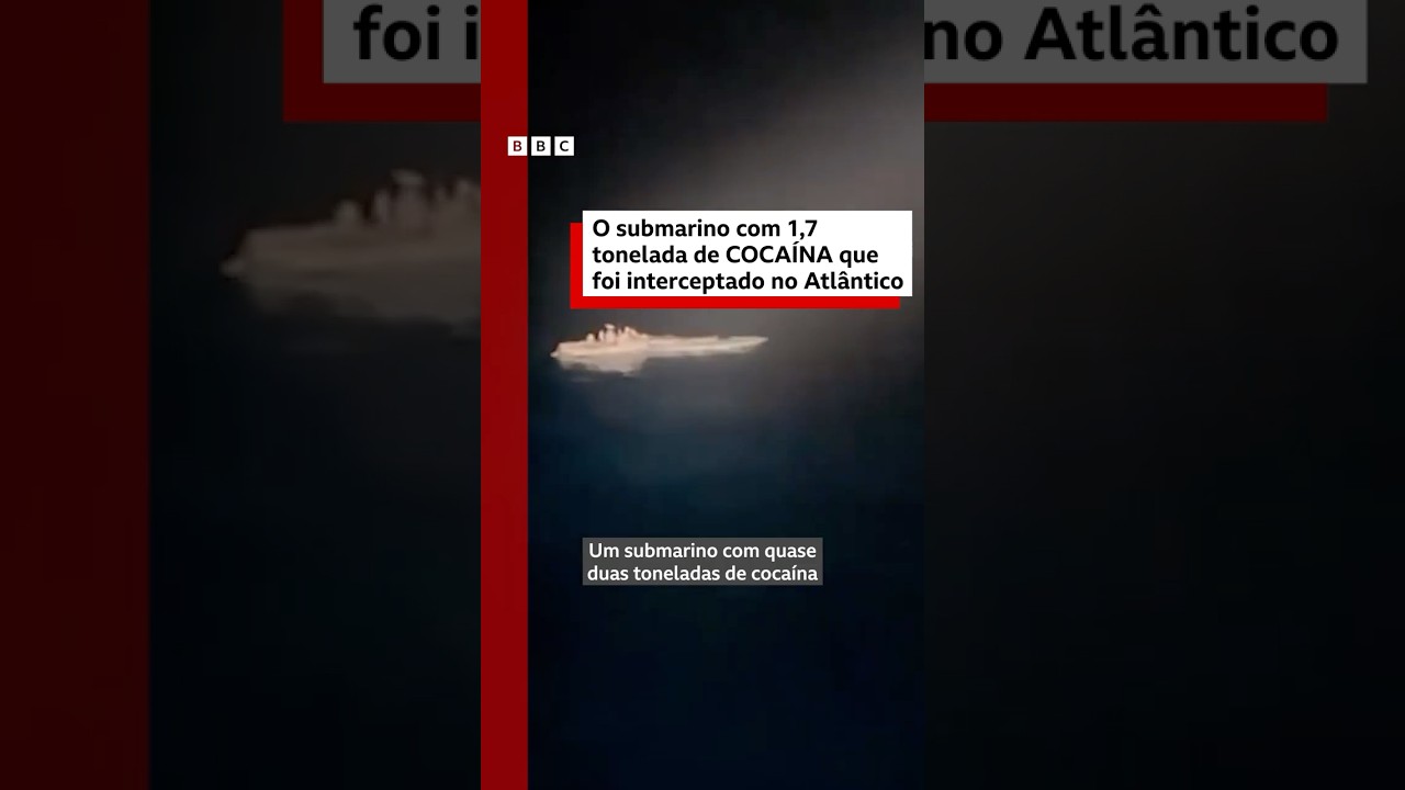 O narcossubmarino transportando 1,7 tonelada de cocaína que foi interceptado no Atlântico 🚨🚤