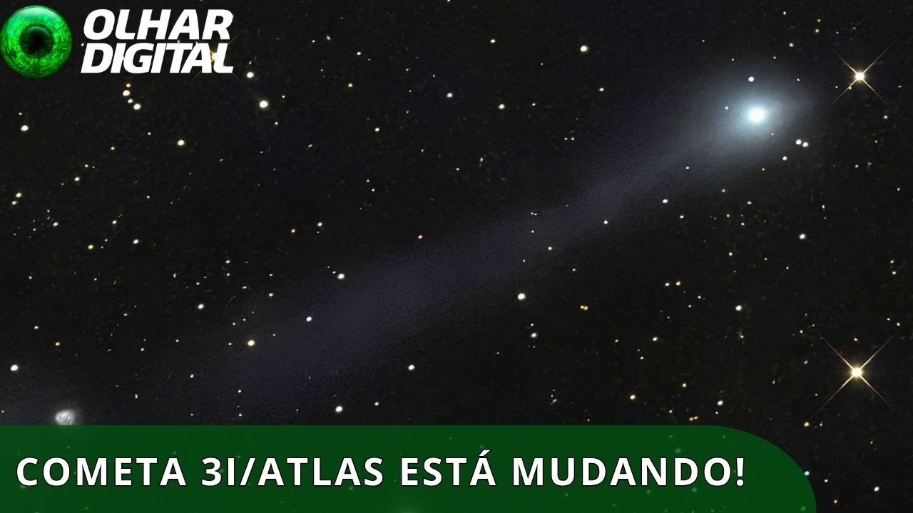 Nova imagem mostra que cauda iônica do cometa 3I/ATLAS não para de crescer