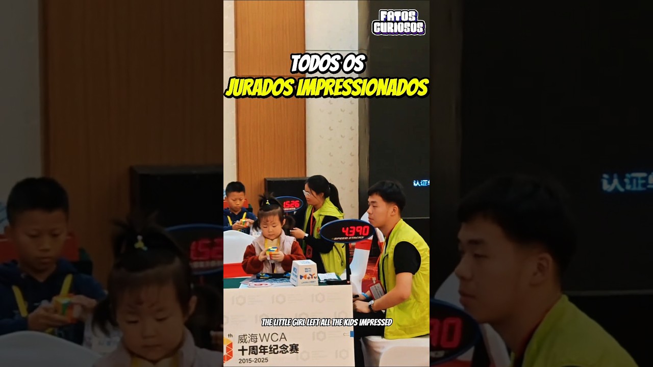 🤯 GÊNIO DE 4 ANOS! A Garotinha Que Resolveu o Cubo Mágico em Menos de 15 Segundos ⏱️