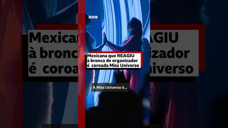 Mexicana Fátima Bosch, que reagiu à bronca de organizador, é coroada Miss Universo