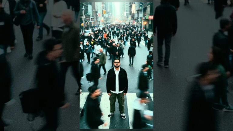 Como fazer um efeito viral de ficar parado no meio da rua