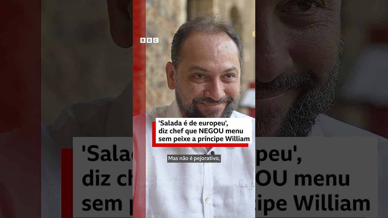 O chef que se negou a cozinhar menu sem peixes da Amazônia para evento do príncipe William  🦈🌳🗣️