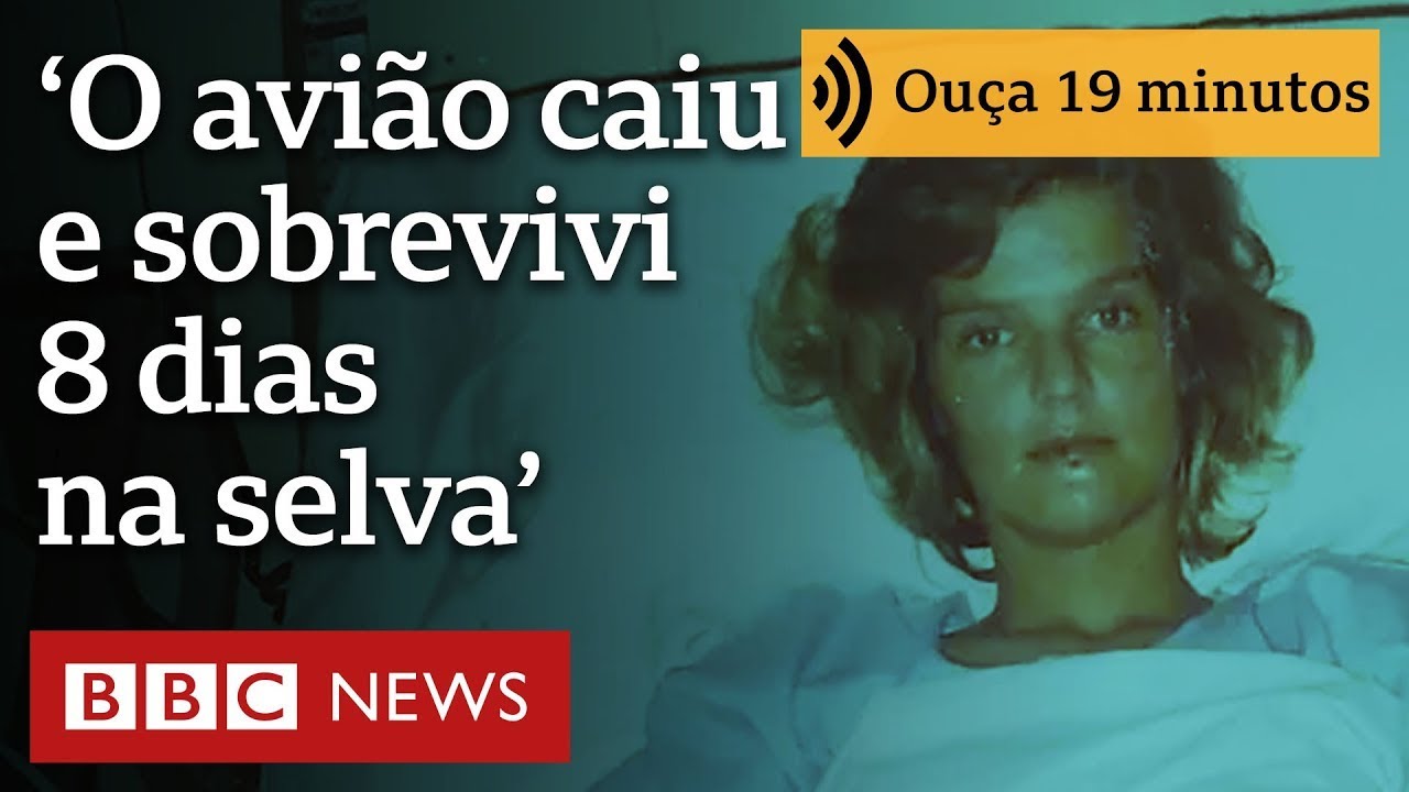 'Sobrevivi oito dias na selva, gravemente ferida, após ser única a escapar de um acidente de avião'