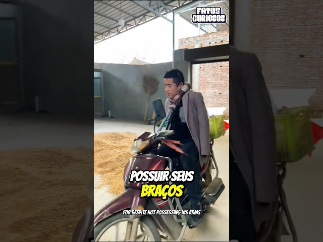 ESSE GAROTO REALIZOU SEU SONHO DE PILOTAR UMA MOTO SEM TER BRAÇOS 🤯