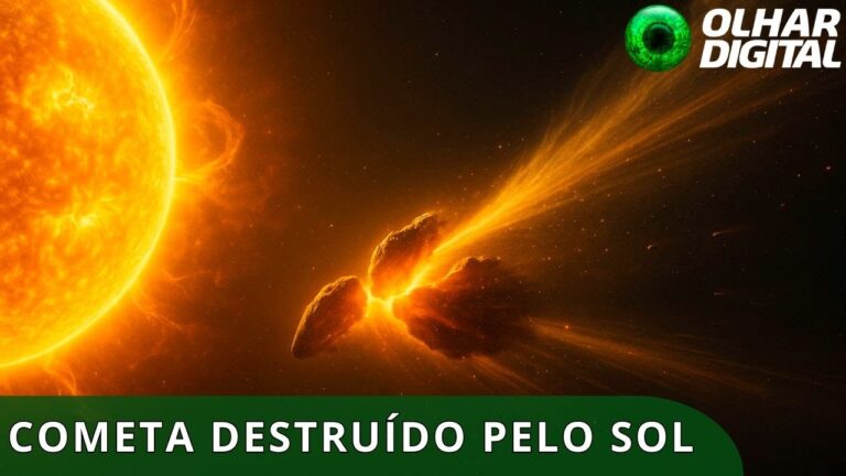 Cometa ‘novo’ não sobrevive ao encontro com o Sol e se parte em três pedaços