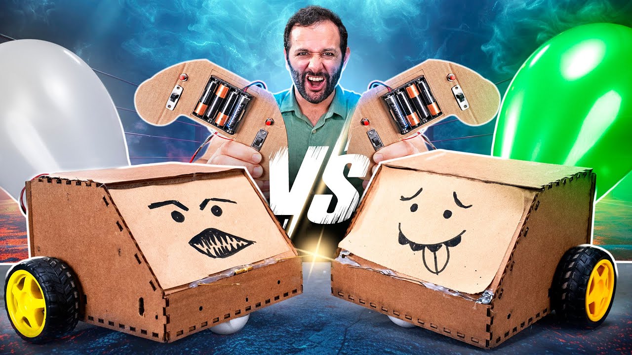 UM CARRINHO ROBÔ de COMBATE! #ManualMaker