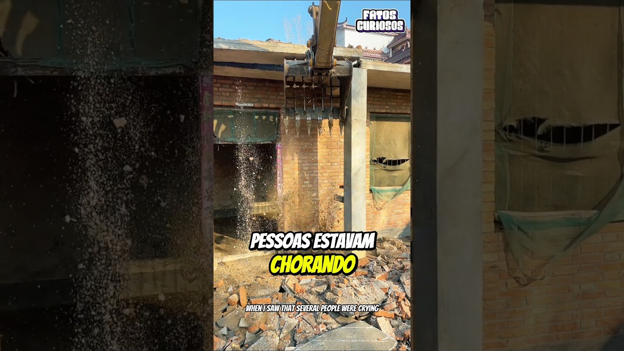 🥹 RESPEITO ABSOLUTO! Operador Interrompe Demolição Para Salvar Uma Memória Única ❤️