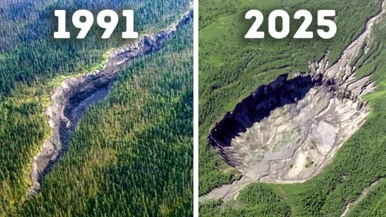 Buraco misterioso que continua a engolir a floresta - ninguém consegue detê-lo