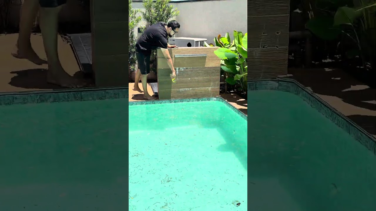 Como tirar sujeira mais eficientemente da piscina