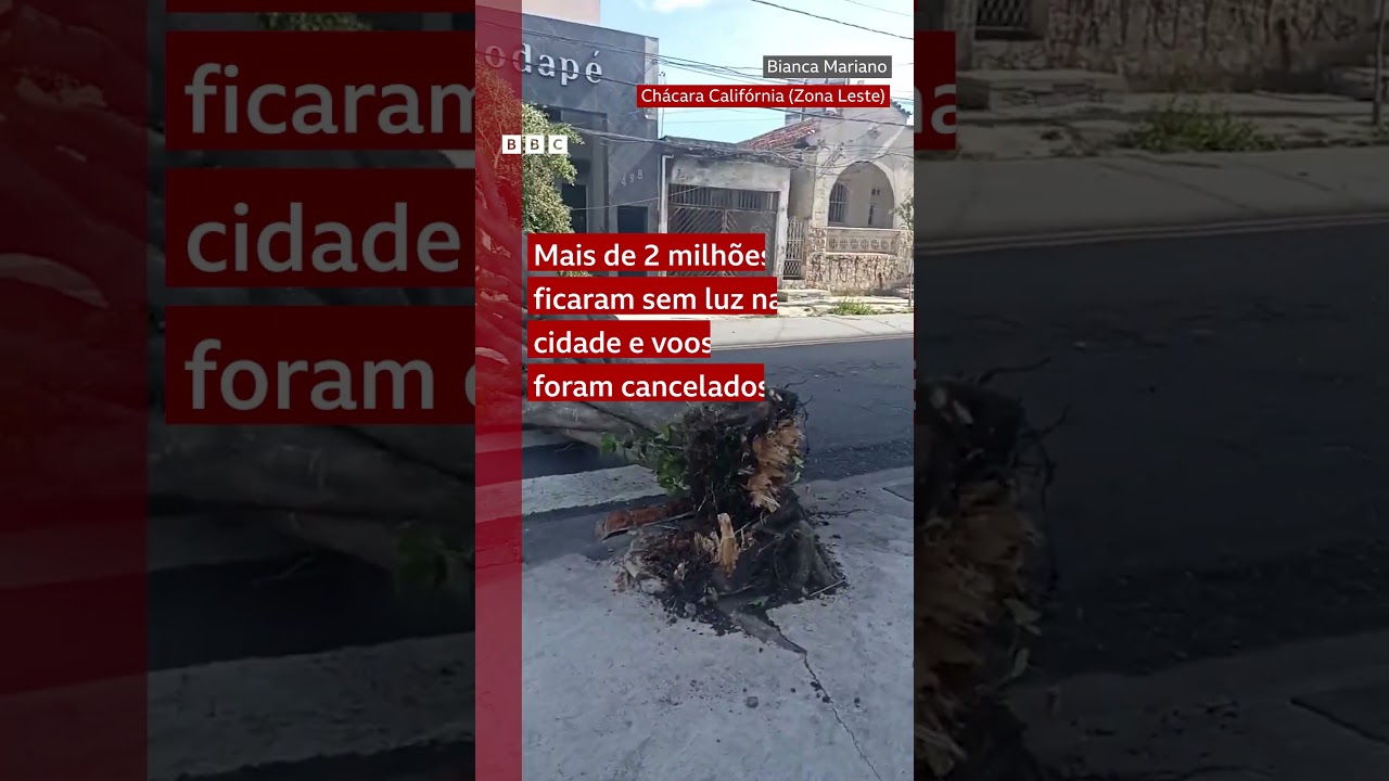 São Paulo ficou ASSIM (e nem estava no centro do ciclone) 🌧️🌎