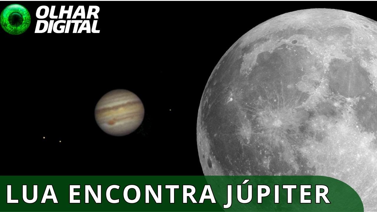Lua tem encontro “escondido” com Júpiter