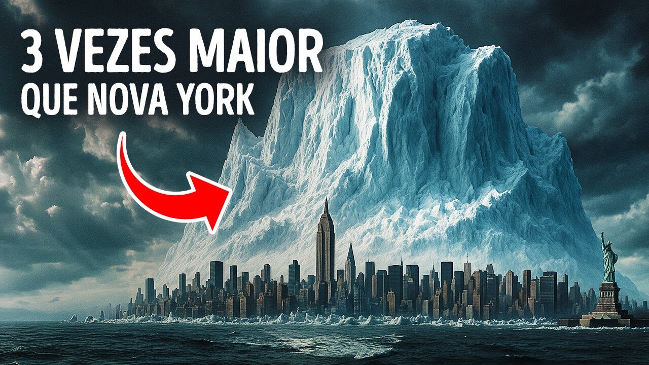 O maior iceberg do mundo se soltou e flutuou em direção ao Atlântico