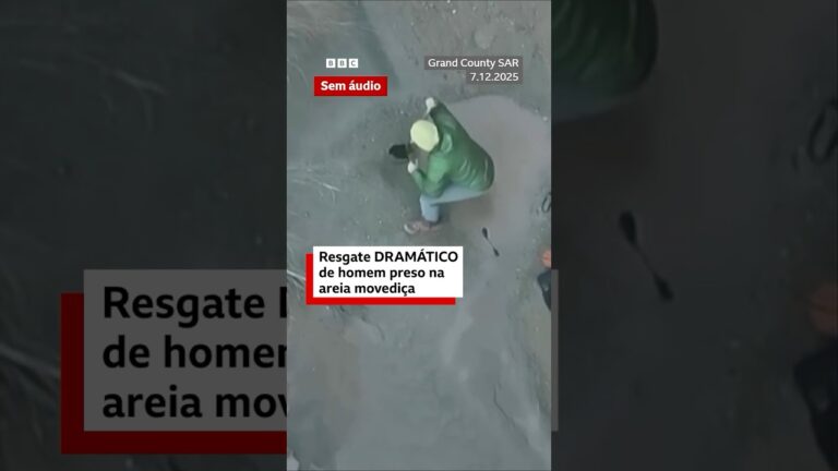 Resgate dramático de homem preso na areia movediça de parque nos EUA