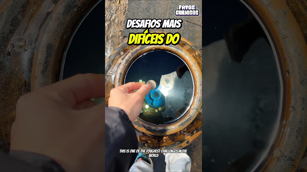 🤯 DESAFIO IMPOSSÍVEL! Ele Conseguiu Colocar a Moeda 3 Vezes Dentro Do Pote Pequeno Em Baixo da Água