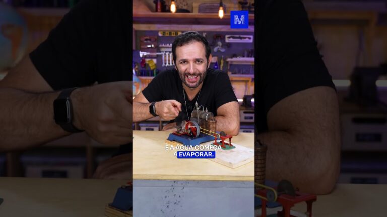 Um MOTOR a VAPOR de BRINQUEDO que FUNCIONA!