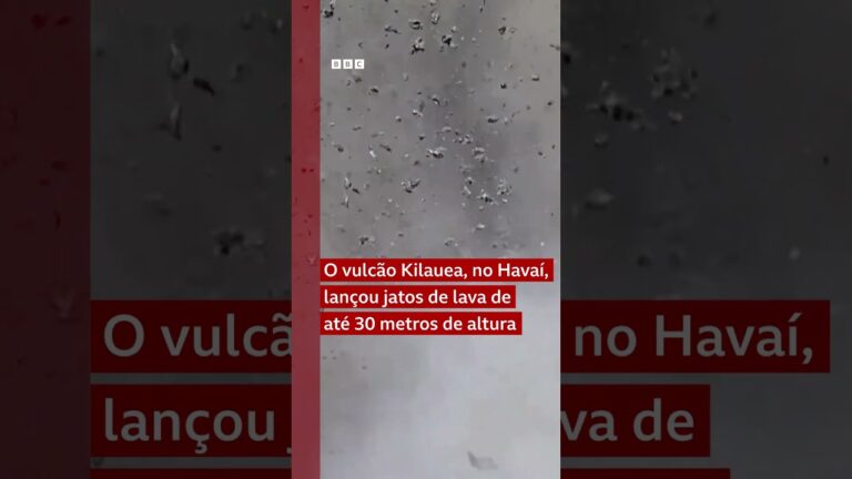 Vulcão entra em erupção e atinge câmera ao vivo