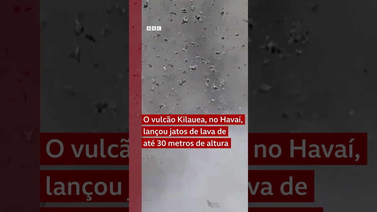 Vulcão entra em erupção e atinge câmera ao vivo